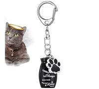 Pet Urnen Für Hunde - Tierkremationsurne | Gedenk-Schlüsselanhänger Mit Charm & Mini Parfümflasche | Aluminiumlegierung Erinnerungsstück Für Katze Und Hund, Andenken Zur Beisetzung Oder Zuhause