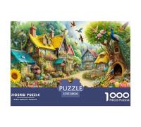 Pet Village Secret Realm Puzzle 1000 Pièces pour Adultes intéressant Puzzles 1000 Pièces Jeu ÉduChatif Cadeau 38x26cm/1000pcs