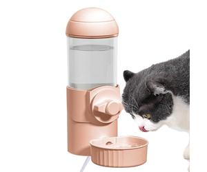 Pet Water Bowl - Heated Cat Water Bowl, Thermostatic Siphon Gerbil Drinking Supplies - Bunny Cage Drinker - for Cold Weather Animal Shelters Farm Owners Barn Kennel Cattery Hospital Sugar Glider