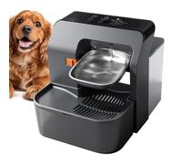 Pet Water Dispenser - 3.2L Silent Drinking Dish, Fountain Equipment for Indoor Outdoor Crate Cage Car Home, Bunny Kitten Puppy Supply, Blue Large Size for Dog Cat Automatic Hydration Use