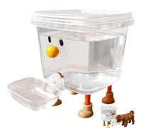 Pet Water Dispenser - Smile Face Auto Dog Drinking Feeder,Cartoon Puppy Feeder with Quiet Flow & Large Capacity for Indoor Balcony Vacation Home Living Room Office and Daily Hydration(A)