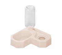 Pet Water Feeder Dispenser, 500ml Automatic Cat Dog Feeding Station, Anti-Tip gravitys Bowl Design, Dependable Performance, Made of Excellent PP Material, 8.66x8.66x8.19in