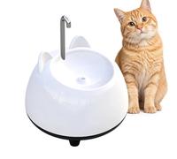 Pet Water Fountain - 8 inch Dispenser | PP Stainless - Automatic Flowing Water Bowl with 2L Capacity, USB Powered Filtered Drinking Fountain for Cats and Dogs, Ideal for Daily Hydration