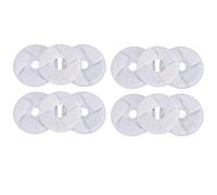 Pet Water Fountain Filter, Replacement for Round Automatic Cat Water Dispenser, Deep Purifying Odor Absorbing Filter with Activated Carbon and Resin, 12 Pack for Dogs and Cats