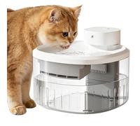 Pet Water Fountain - Wireless Smart Cat Dispenser | 3.5L | Motion Activated USB Rechargeable Waterer with 9 Filters, Quiet Hydration Pump for Kittens & Puppies