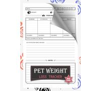 Pet Weight Loss Tracker: A Notebook to Help Monitor Your Dog Cat Weight Reduction | 100 Pages