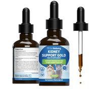 Pet Wellbeing - Or Soutien du Rein pour Les Chats - Soutien Naturel pour La Santé Rénale Féline - 2 Oz (59 ML)