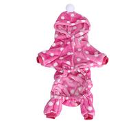 Pet Winter Clothes for Dogs & Cats | Warm Flannel Pajamas with Easy Buckle | Cozy Jumpsuit for Small Animals/Indoor Apparel/Cold Weather (XXL)