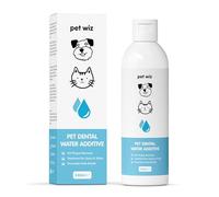 pet wiz Additif d'eau Dentaire pour Chiens et Chats | Combat la Mauvaise haleine | Élimine la Plaque Dentaire et Le tartre | Favorise des gencives saines | 240 ML