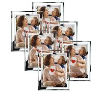 PETAFLOP 6 Cadre Photo en Verre 13x18cm, Cadres en Verre à Poser sur Table ou Mural