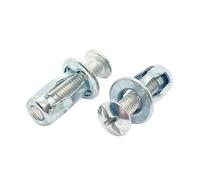 Petal expansion rivet écrou, Écrous à rivets vis pétale en acier au carbone M4-M8, 10 pièces, for plaque d'immatriculation(M6x25 (Nut 6x20))
