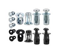 Petal expansion rivet écrou, Kit d'écrous à rivets en forme de pétale métal M4 M5 M6 M8 noir argent 4/6/10 pièces(Nut (10Pcs) Zinc,M4x16)