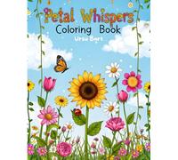 Petal Whispers Coloring Book: A Magical Garden of Oversized Flowers & Cheerful Creatures to Color for All Ages