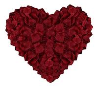 Pétale De Rose Artificielle, 1200 Pcs Pétales à Jeter Pour Mariage, Décoration Saint Valentin, Chambres Romantiques Et Belles, Merveilleuses Décorations d'Anniversaire (Rouge Foncé)