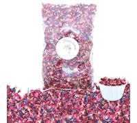 PETALES BOHEME - 1 litre Confettis Fleurs séchées Mariage Naturels biodégradables Pétales de Rose Bleuet - Décoration Table Bohème Champêtre | Artisanat de France (Rose Bleu)