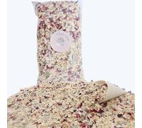 PETALES BOHEME - 1 Litre Confettis Mariage Biodégradables - Fleurs séchées en Vrac - Jasmin Eucalyptus et Petales de rose à jeter | Décoration de Table Champêtre - France (blanc,rouge,vert)