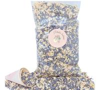 PETALES BOHEME - 1 litre Confettis Mariage Fleurs séchées Naturelles Biodégradables - Lavande Jasmin | Décoration Bohème Champêtre - Petales a Jeter Mariage - Cadeau invité - France (Bleu et Blanc)