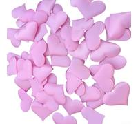 Pétales de cœur artificiels en éponge 3D pour Saint-Valentin, fête de mariage, décoration de table et arrangements de célébration d'événements (rose)