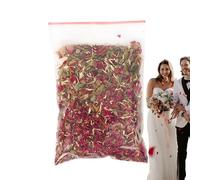 Pétales de fleurs séchées - Confettis de fleurs séchées de mariage, 100 g - Fournitures de décoration florale naturelle pour travaux manuels, fabrication de bougies, savon de bain, fête, anniversaire