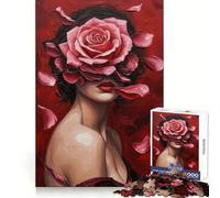 Pétales de Passion Puzzle de 1000 pièces pour Adolescents, Jeu de réflexion apaisant, découpe de qualité supérieure, Cadeau de Noël (38x26cm)