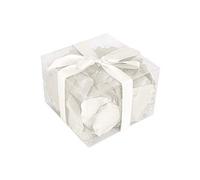 Pétales de Rose blanche en tissu, 5,5 x 3,5 cm, lot de 100