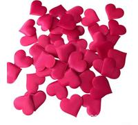Pétales en éponge 3D en forme de cœur pour décorations de Saint-Valentin et centres de table d'événement avec des accents de couleurs riches (rose rouge)