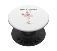 Pétales et pirouettes Style Girly élégant Floral esthétique PopSockets PopGrip Adhésif