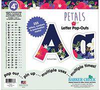 Petals Letter Pop-Outs 4", 255 Pieces