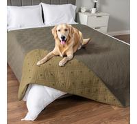 PetAmi Housse de canapé imperméable pour chiens et chats - Couverture réversible pour animal de compagnie - Couverture lavable et imperméable pour siège de canapé - 259,1 x 208,1 cm, vert