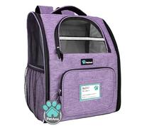 PetAmi Sac à dos de transport ventilé pour petit et grand chat, animal de compagnie, chiots, sac à dos de randonnée ventilé pour animal domestique, sac de voyage approuvé par les compagnies aériennes,