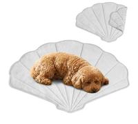 PetAmi Tapis rafraîchissant pour chien et chat - En forme de coquillage - Couverture rafraîchissante réversible en nylon doux - Pour chiens et chats - Utilisation en été - Toutes saisons Q-Max > 0,3