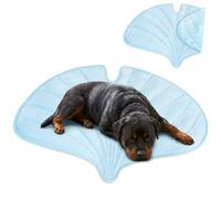 PetAmi Tapis rafraîchissant pour chien et chat en forme de feuille de ginkgo, couverture rafraîchissante réversible en nylon doux pour chiens et chats, utilisation en été toutes saisons, Q-Max > 0,3