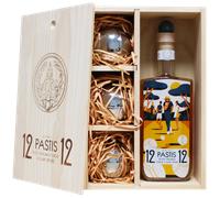 Pétanque 12/12 - Pastis de Saint Tropez + 3 boules - Coffret
