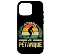 Pétanque Boules Joueur Sport Bowling Compétition Hommes Coque pour iPhone 16 Pro