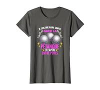 Pétanque Je suis Une Nana Simple J'aime La Pétanque T-Shirt, Femme, Asphalte, M