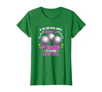 Pétanque Je suis Une Nana Simple J'aime La Pétanque T-Shirt, Femme, Vert Kelly, XL