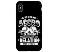 Pétanque Sport Boules Bowling Compétition Hommes Coque pour iPhone X/XS