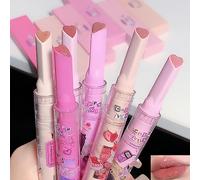 Petansy 6 couleurs Jelly Lipstick Heart Shape Lipstick Set sérum Plumping baume à lèvres Ultra hydratant Gloss à lèvres lisse pour femmes maquillage (6 Colors)