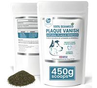 Petastical Plaque Vanish | Poudre dentaire d'algues 100 % naturelle | Détachant le tartre pour chiens et chats | Bannish Bad Haleine | Fabriqué au Royaume-Uni (450 g)