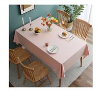 PETBNA Nappe enduite TPU imperméable Universelle pour Table et Table Basse Facile d'entretien Rose 130 * 180 cm