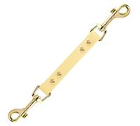 PetBonus Attache Sécurité pour Collier Chien,Connecteur Double Embout Imperméable, Sangle de Secours pour Harnais, Collier à Pointes ou Collier Classique (Sable)