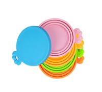 PetBonus Couvercles en Silicone Sans BPA pour Boîtes de Nourriture pour Animaux, Lot de 5 Pièces Universel, 1 Couvercle Idéalement pour 3 Tailles Standard de Conserves