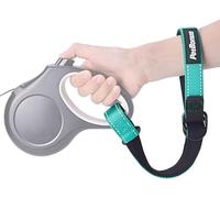 PetBonus Laisse Courte pour Chien, Sangle de sécurité pour Laisse rétractable pour Chien, poignée réfléchissante rembourrée, sécurité supplémentaire pour la Poussette de l'animal (Vert)