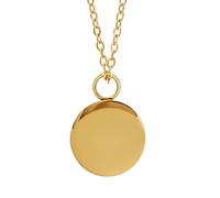 petbye Collier urne pour cendres, chaîne pour cendres, pendentif urne d'animal en acier inoxydable, cylindre entièrement irisé spectral (4ème cercle de mémoire, doré)