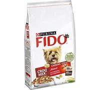 PETCARE FIDO - Croq Mix Adulte Boeuf 1Kg - (Lot De 4)