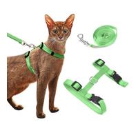PETCUTE 2 Pièces Harnais Chat Harnais et Laisse pour Chaton réglable Harnais avec Laisse pour Animal Domestique