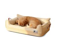 PETCUTE Canapé Lit Imperméable pour Chien,Lits pour Animaux avec Doubles Poignées, Panier Orthopédiques pour Chiens, Canapé pour Chien avec Fond Antidérapant, Housse Amovible et Lavable,S
