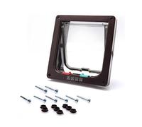 PETCUTE Chatière Porte pour Chat Chiens Trappe Chats Verrouillage à 4 Positions Facile à Installer