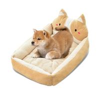 PETCUTE Chien Coussin Lavable Lit de Chat Moelleux Paniers Chiens Imperméable Chien Coussin Apaisant Lit Animaux de Compagnie Exterieur