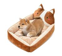 PETCUTE Chien Coussin Lavable Lit de Chat Moelleux Paniers Chiens Imperméable Chien Coussin Apaisant Lit Animaux de Compagnie Exterieur